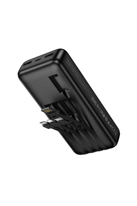 Портативный аккумулятор Hoco J163A Wonderful with 4 cables 20000mAh (черный) 2