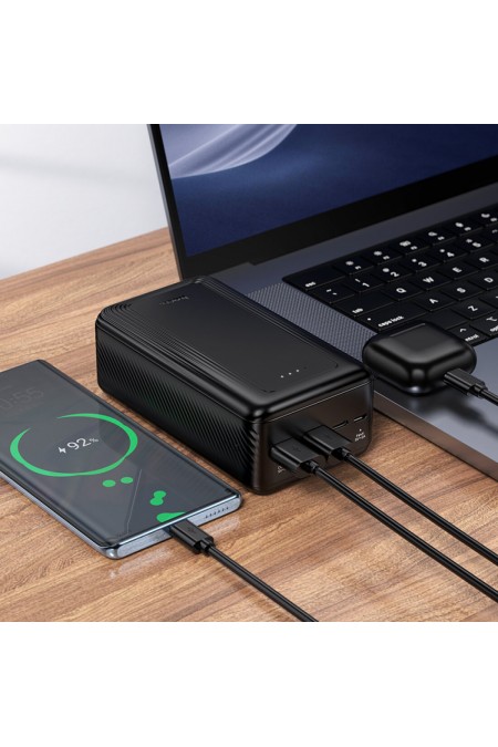 Портативный аккумулятор Hoco J165B Honey power bank 30000mAh (черный) 6