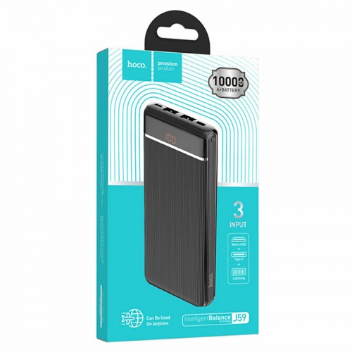 Портативный аккумулятор Hoco J59 Famous 10000mAh (черный) 5