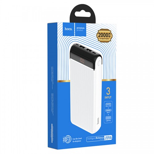 Портативный аккумулятор Hoco J59A Famous 20000mAh (белый) 9