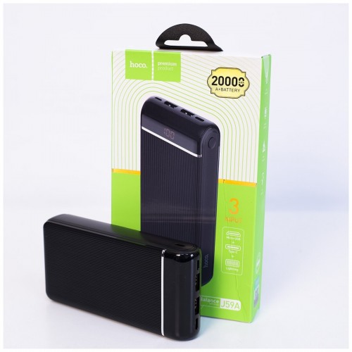 Портативный аккумулятор Hoco J59A Famous mobile 20000mAh (черный) 8