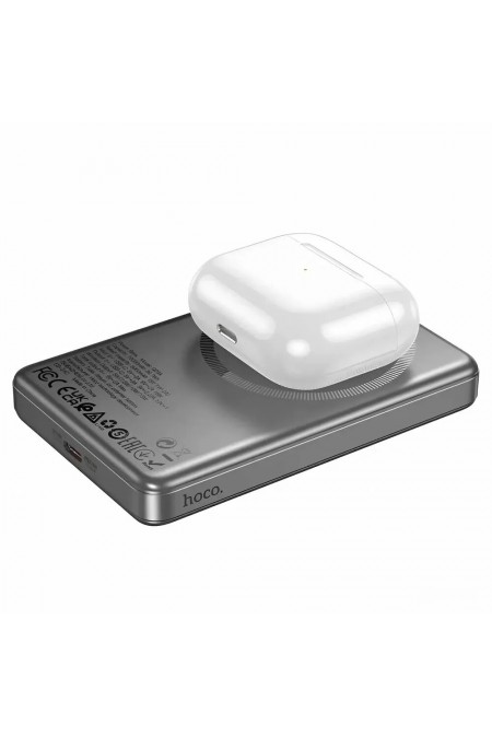Портативный аккумулятор Hoco Q26A Joy PD20W Magnetic Fast Charging Power Bank 10000mAh (серый металлик) 2