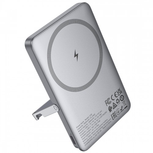 Портативный аккумулятор Hoco Q36 Sunlight PD20W magnetic suction+holder 5000mAh (серый металлик) 2