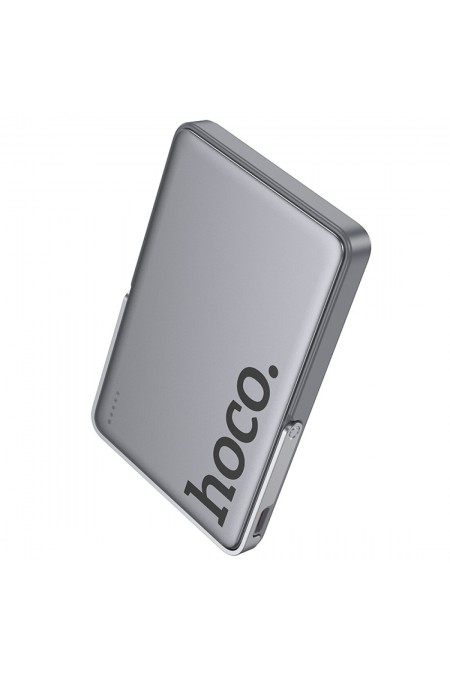Портативный аккумулятор Hoco Q36 Sunlight PD20W magnetic suction+holder 5000mAh (серый металлик) 4