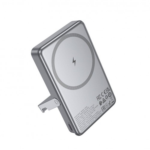 Портативный аккумулятор Hoco Q36A Sunlight PD20W magnetic suction+holder 10000mAh (серый металлик) 1
