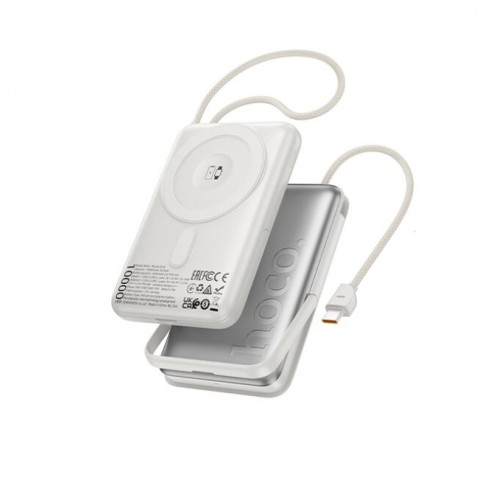 Портативный аккумулятор Hoco Q43 Clever dual PD20W with cable+watch charger+holder 10000mAh (серебристый) 