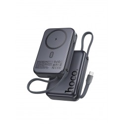 Портативный аккумулятор Hoco Q44A 20000mAh PD 45W с функцией Magsafe встроенный кабель Type-C 45W (серый)