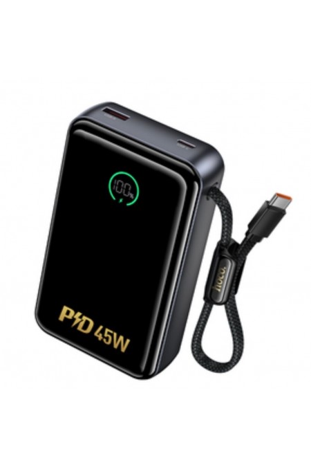 Портативный аккумулятор Hoco Q54 Shine PD45W power bank with cable 20000mAh (серый) 