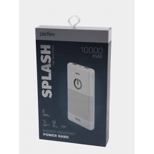Портативный аккумулятор Perfeo Splash 10000mAh (PF_B4297) (белый) 7