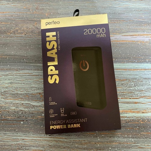 Портативный аккумулятор Perfeo Splash 20000mAh (PF_B4298) (черный) 4