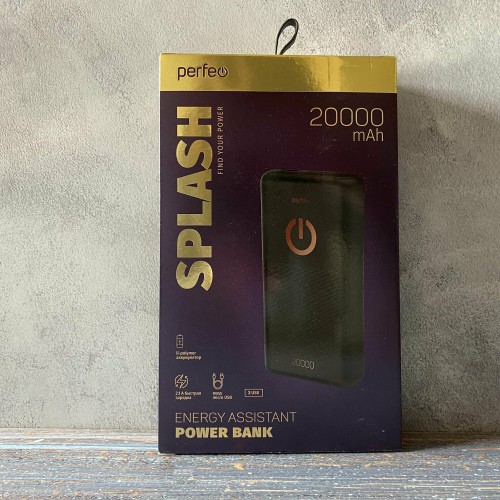 Портативный аккумулятор Perfeo Splash 20000mAh (PF_B4298) (черный) 5
