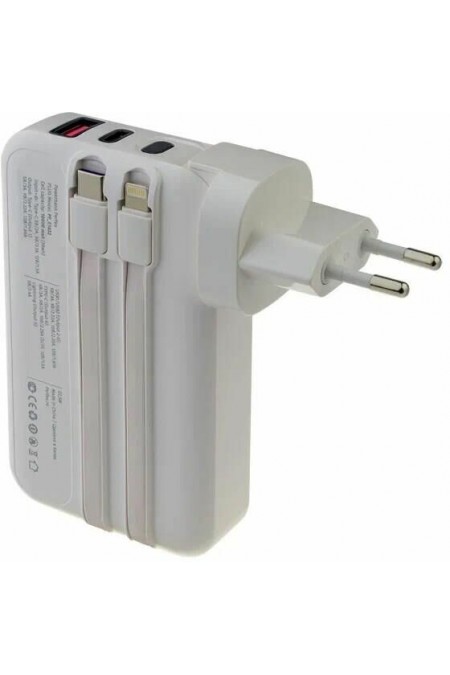 Портативный аккумулятор Perfeo Plug 10000mAh (PF_E1632) (белый) 