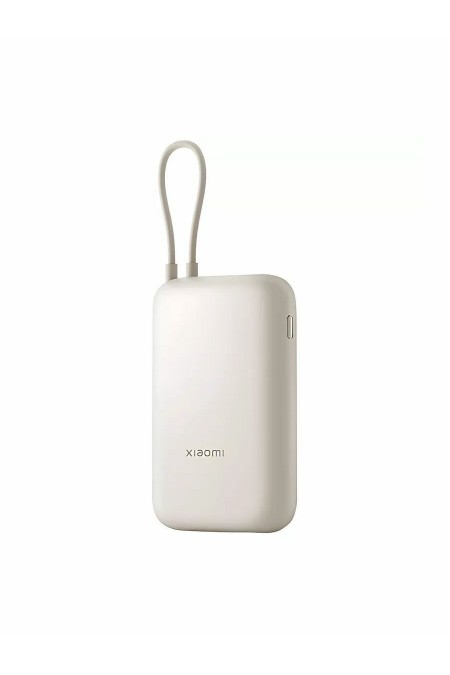 Портативный аккумулятор Xiaomi Power Bank 10000mAh (встроенный кабель) (BHR9072GL) (бежевый) 1