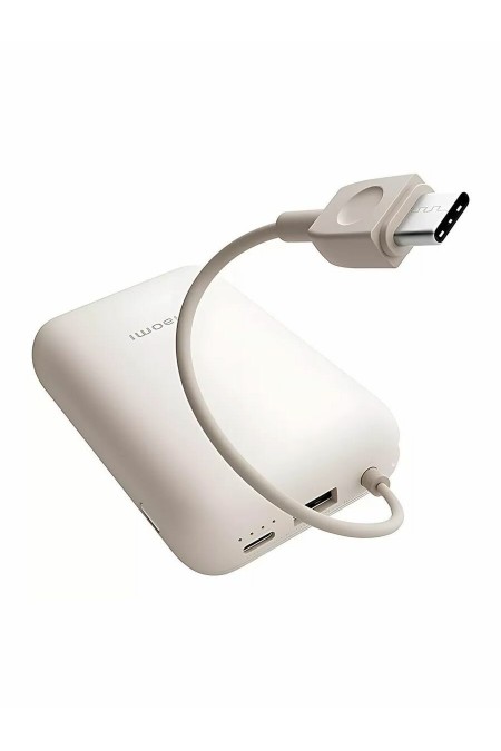 Портативный аккумулятор Xiaomi Power Bank 10000mAh (встроенный кабель) (BHR9072GL) (бежевый) 3