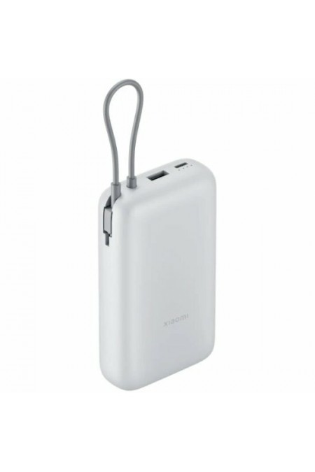Портативный аккумулятор Xiaomi Power Bank 20000mAh (Integrated Cable) (BHR9738GL) (светло-серый) 