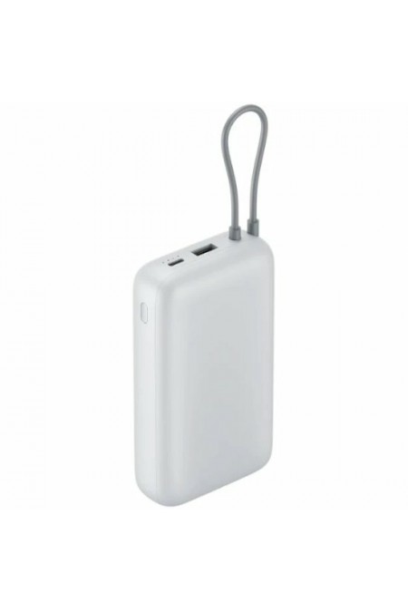 Портативный аккумулятор Xiaomi Power Bank 20000mAh (Integrated Cable) (BHR9738GL) (светло-серый) 3