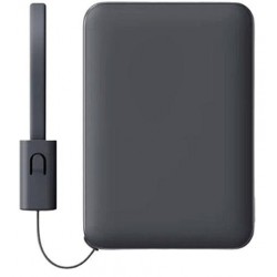 Портативный аккумулятор Xiaomi Ultra-Thin with Built-in Cable (PB0522S) 5000mAh (серый)