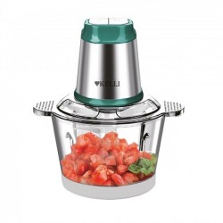 Измельчитель Kelli KL-5216 (серебристый/зеленый)