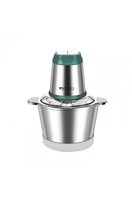 Измельчитель Kelli KL-5217 (серебристый/зеленый) 