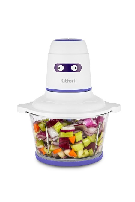 Измельчитель Kitfort КТ-3050-1 (белый/фиолетовый) 