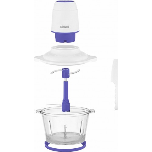 Измельчитель Kitfort КТ-3050-1 (белый/фиолетовый) 5