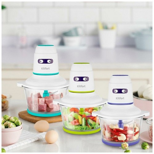 Измельчитель Kitfort КТ-3050-1 (белый/фиолетовый) 8