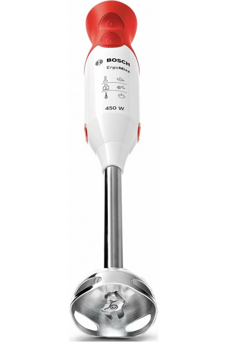 Погружной блендер Bosch MSM 64010 (белый/красный) 1