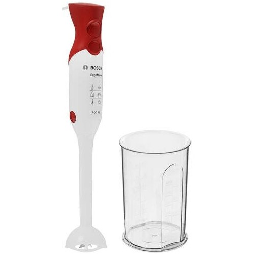 Погружной блендер Bosch MSM 64010 (белый/красный) 1