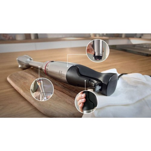 Погружной блендер Bosch MSM6M8X1 (нержавеющая сталь/черный) 6