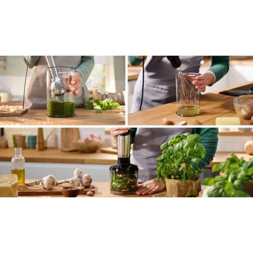 Погружной блендер Bosch MSM6M8X1 (нержавеющая сталь/черный) 7