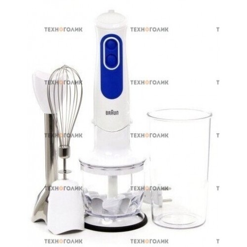 Погружной блендер Braun MQ 3025 Spaghetti (белый/синий) 6