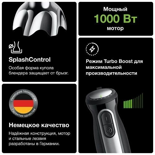 Погружной блендер Braun MQ55307MBK (черный) 2