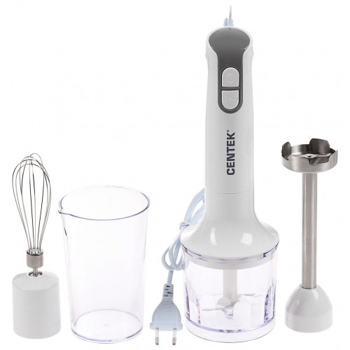 Погружной блендер CENTEK CT-1336 (белый/серый) 