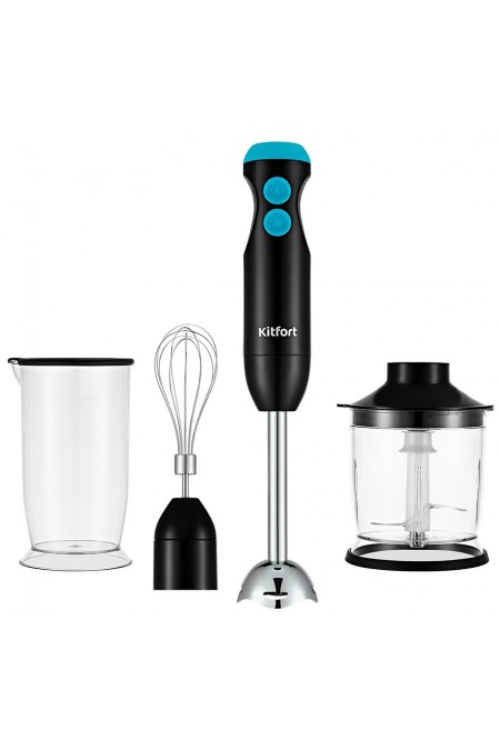 Погружной блендер Kitfort КТ-3041-3 (черный/бирюзовый) 