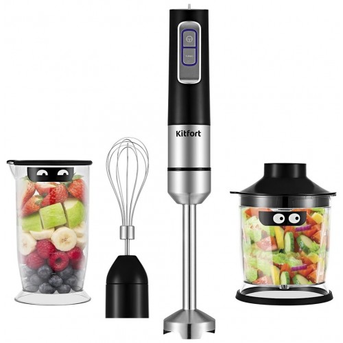 Погружной блендер Kitfort КТ-3052 (черный/серебристый) 5