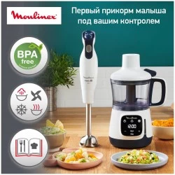Погружной блендер Moulinex Yummy Gourmet DD55W110 (белый/черный)