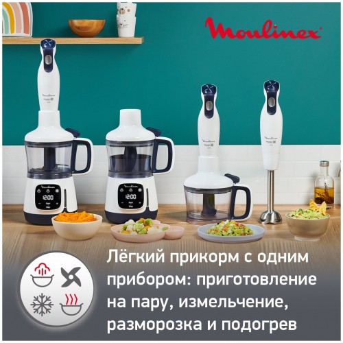 Погружной блендер Moulinex Yummy Gourmet DD55W110 (белый/черный) 2