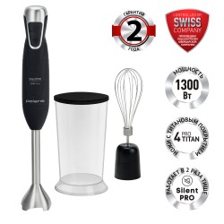 Погружной блендер Polaris PHB 1379 Silent (черный)