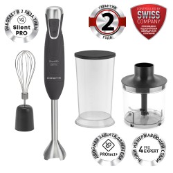 Погружной блендер Polaris PHB 1384 Silent (серый/серебристый)