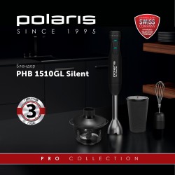 Погружной блендер Polaris PHB 1510GL Silent (черный)