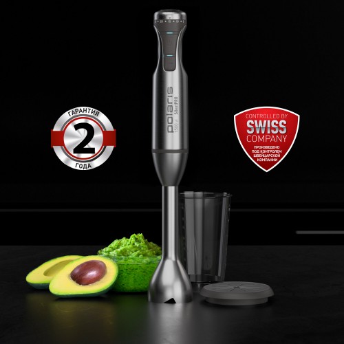 Погружной блендер Polaris PHB 1583L Silent (серебристый/черный) 5