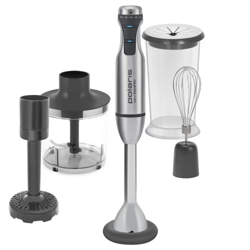 Погружной блендер Polaris PHB 1583L Silent (серебристый/черный) 7