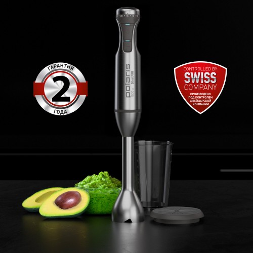 Погружной блендер Polaris PHB 1591L Silent (серебристый/черный) 8