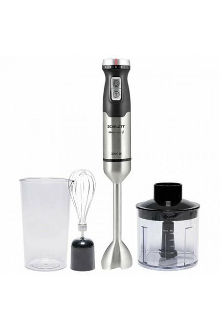 Погружной блендер Scarlett SC-HB42F40 (серебристый/черный) 