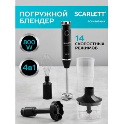 Погружной блендер Scarlett SC-HB42M49 (черный)