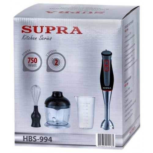 Погружной блендер SUPRA HBS-994 (черный/серый) 1