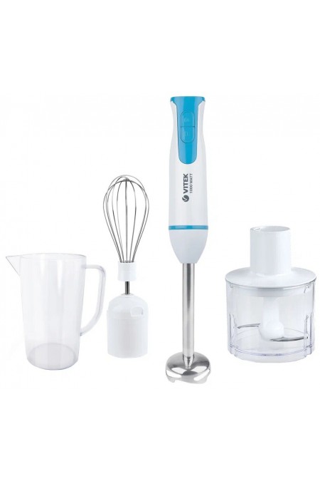 Погружной блендер Vitek VT-8530 (белый/голубой) 