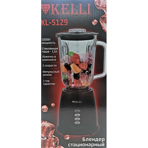 Стационарный блендер Kelli KL-5129 (черный) 7
