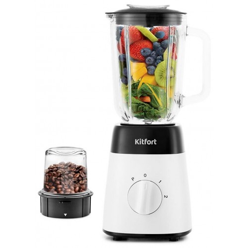 Стационарный блендер Kitfort КТ-1381 (белый/черный) 