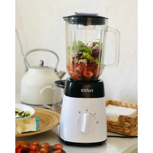 Стационарный блендер Kitfort КТ-1381 (белый/черный) 8